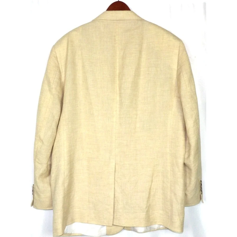 Jos. A. Bank Wool/Linen 2 Button Beige 730 BURKE Blazer Sport Jacket Men's 44R